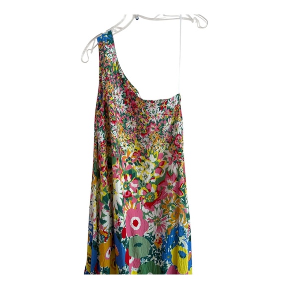 Sara Campbell for Anthropologie One Shoulder Floral Dress Size XXS - Picture 6 of 8
